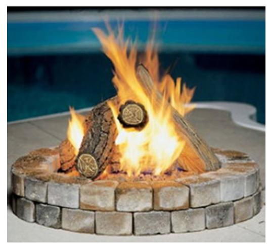 Outdoor Round Propane Gas Fire Pit